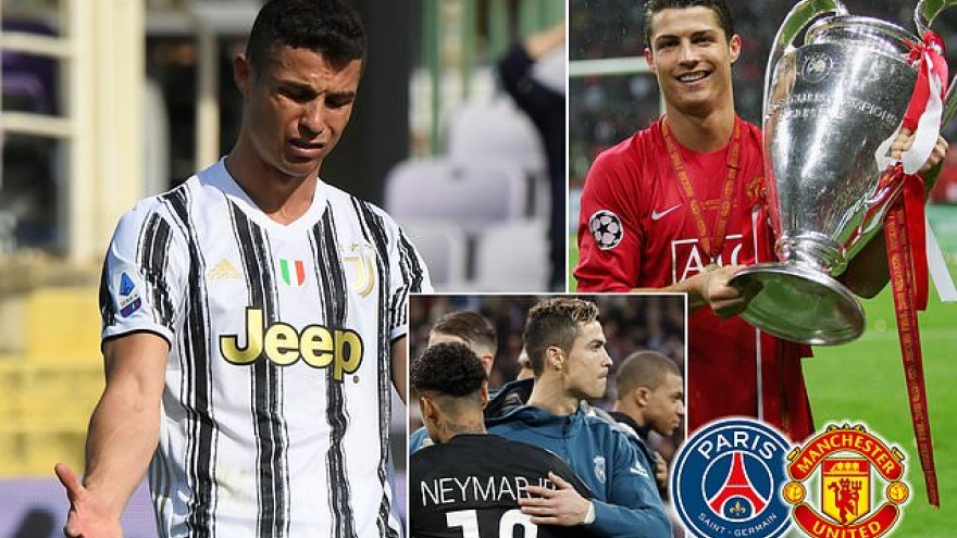 MU và PSG tranh nhau "giải cứu" Cristiano Ronaldo khỏi Juventus